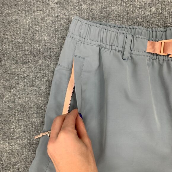 Fabletics Wander Hike Pants Women M Medium Slate Chafe Resistant Zip Pocket - Picture 3 of 14